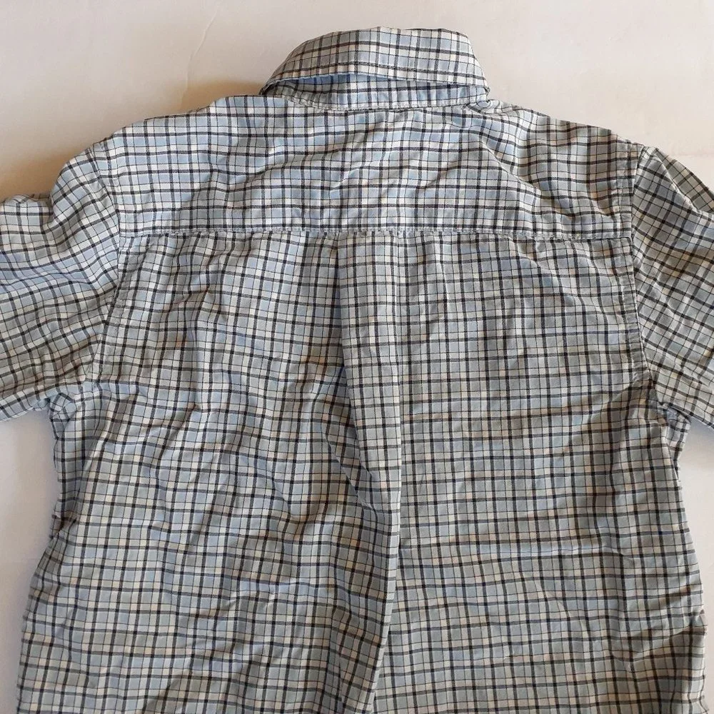 Oshkosh Boys Shirt Button Down Blue Long Sleeve Size 7